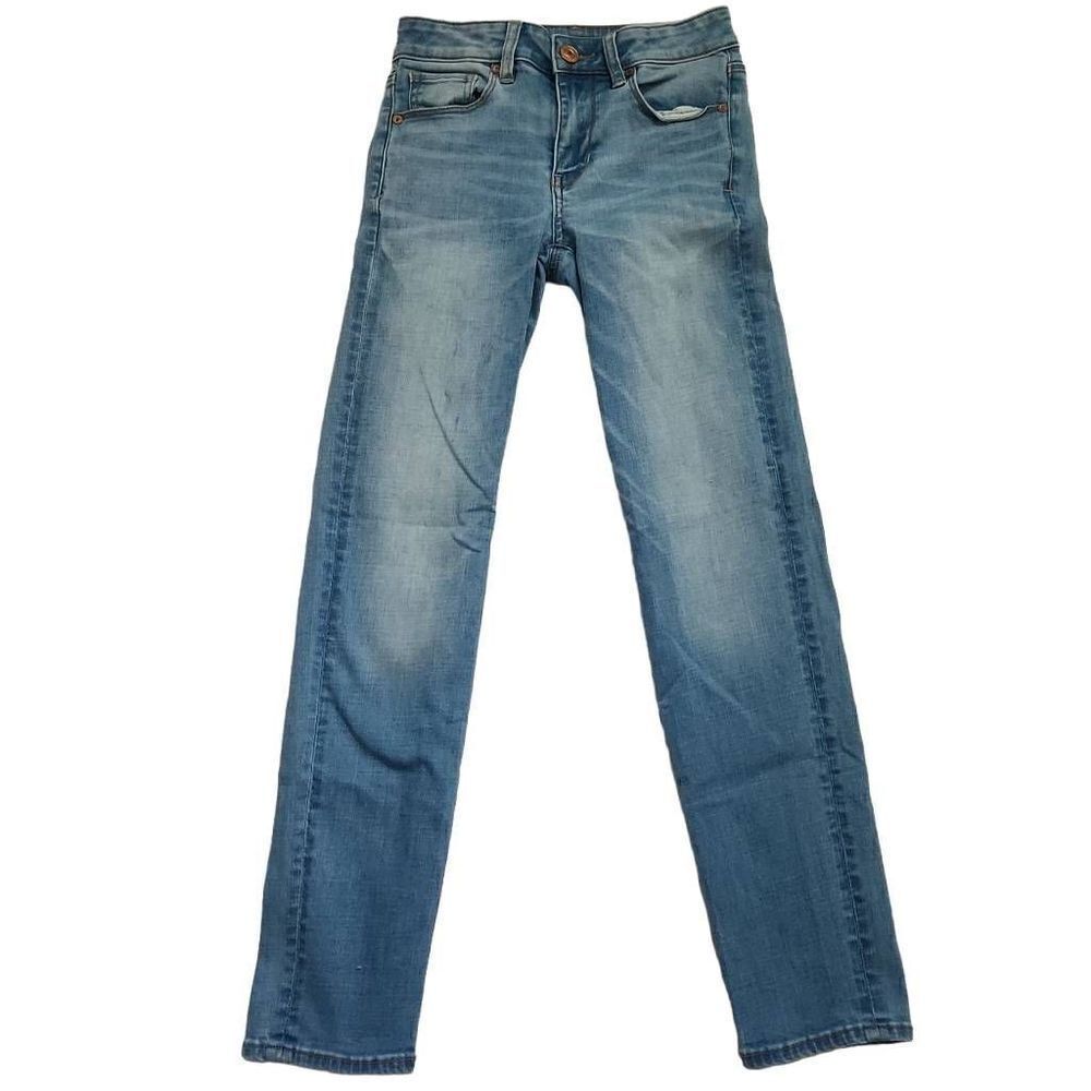 American Eagle Women's Size 00 Short Super Stretch Skinny Blue Jeans